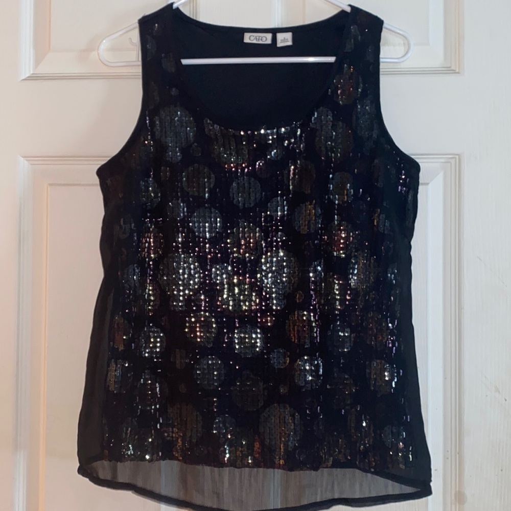 CATO Sequin top🔴